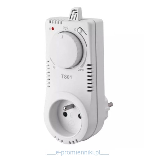 TS01 Regulator temperatury, gniazdkowy termostat manualny