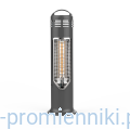 IMUS Gray 550W Promiennik ciepła podczerwieni podłogowy (IP44, lampa: ultra low glare), szary, MENSA HEATING