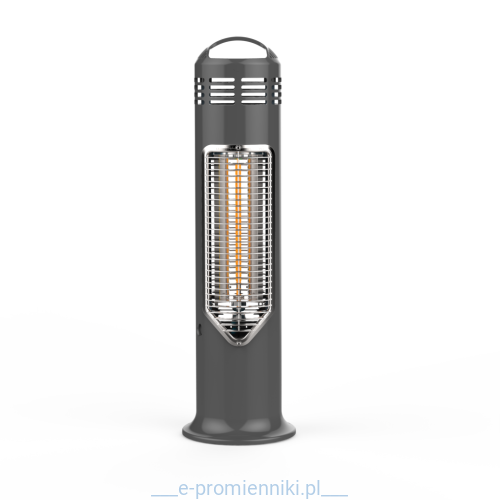 IMUS Gray 550W Promiennik ciepła podczerwieni podłogowy (IP44, lampa: ultra low glare), szary, MENSA HEATING