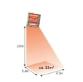 Hathor Three 6000W promiennik podczerwieni - pole działania