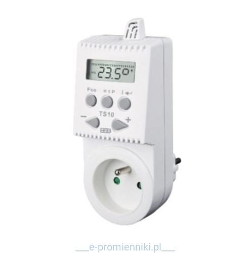 TS10 Regulator temperatury, gniazdkowy termostat programowalny